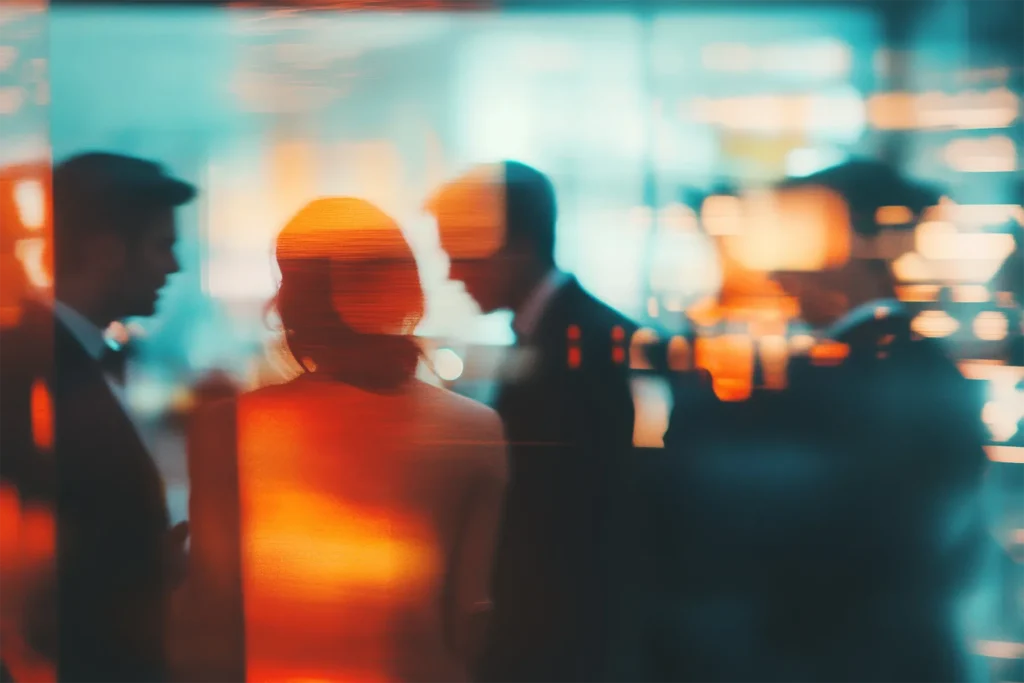 Abstract of people in corporate